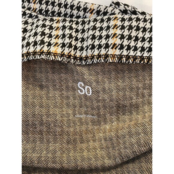 So Womens  Skirt Size Large Houndstooth Stretchy Elastic Waist Plaid Casual Work - Picture 5 of 7